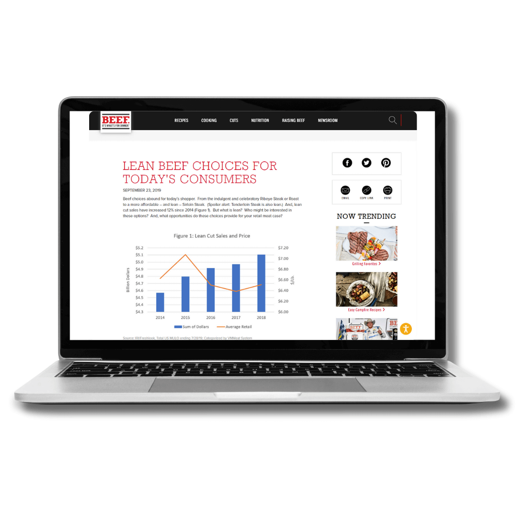 Lean Beef Choices for Today’s Consumers