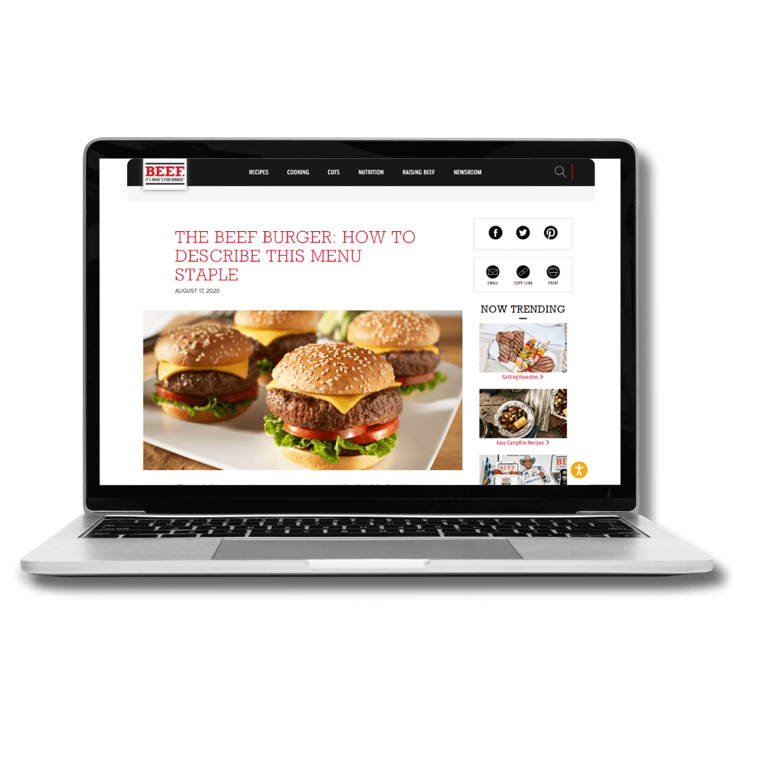 The Beef Burger: How to Describe this Menu Staple