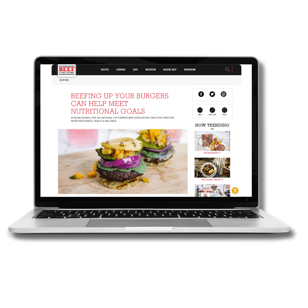 Beefing Up your Burgers can Help Meet Nutritional Goals